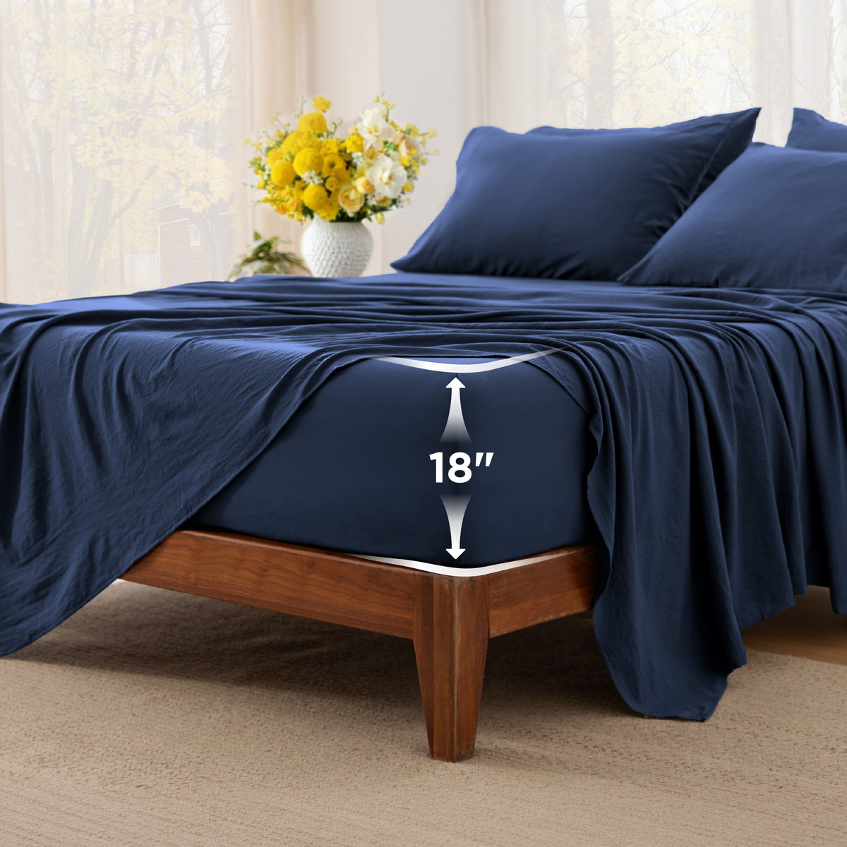 6-Pieces Extra Deep Sheet Sets