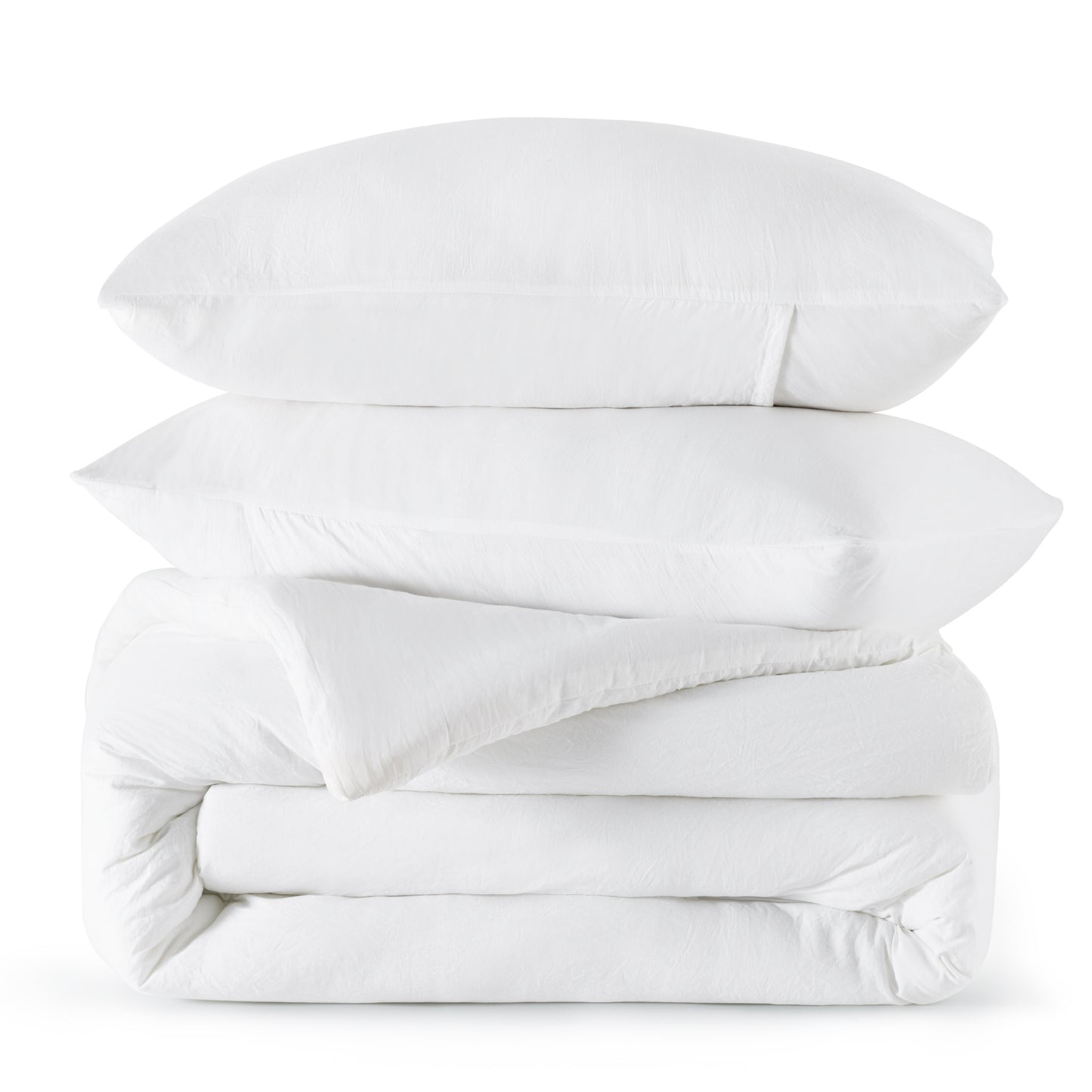 Prewashed Plain Comforter Set