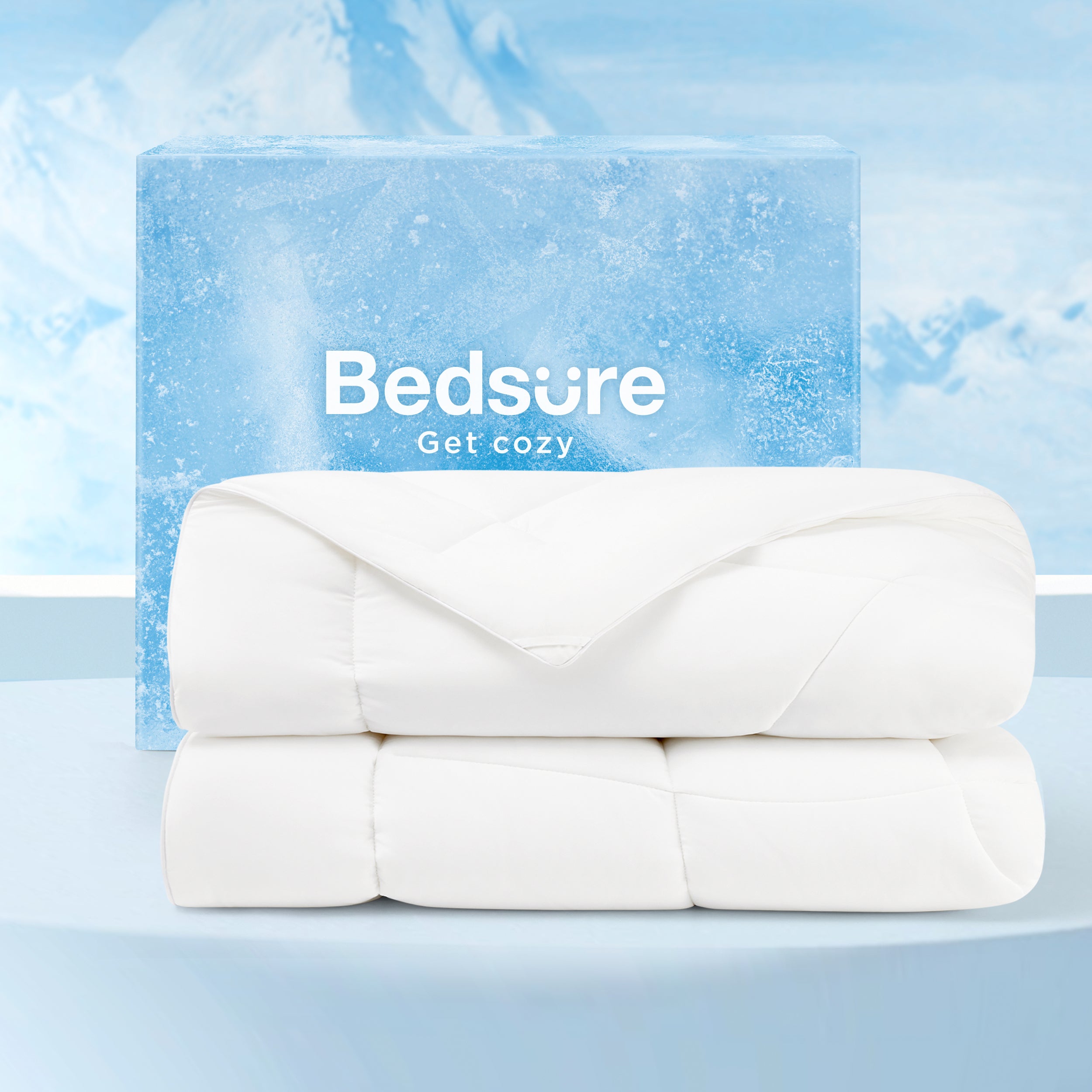 Bedsure Cooling Comforter for Hot Sleepers Q-Max>0.4