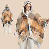 Heated Sherpa Fleece Blanket Hoddie