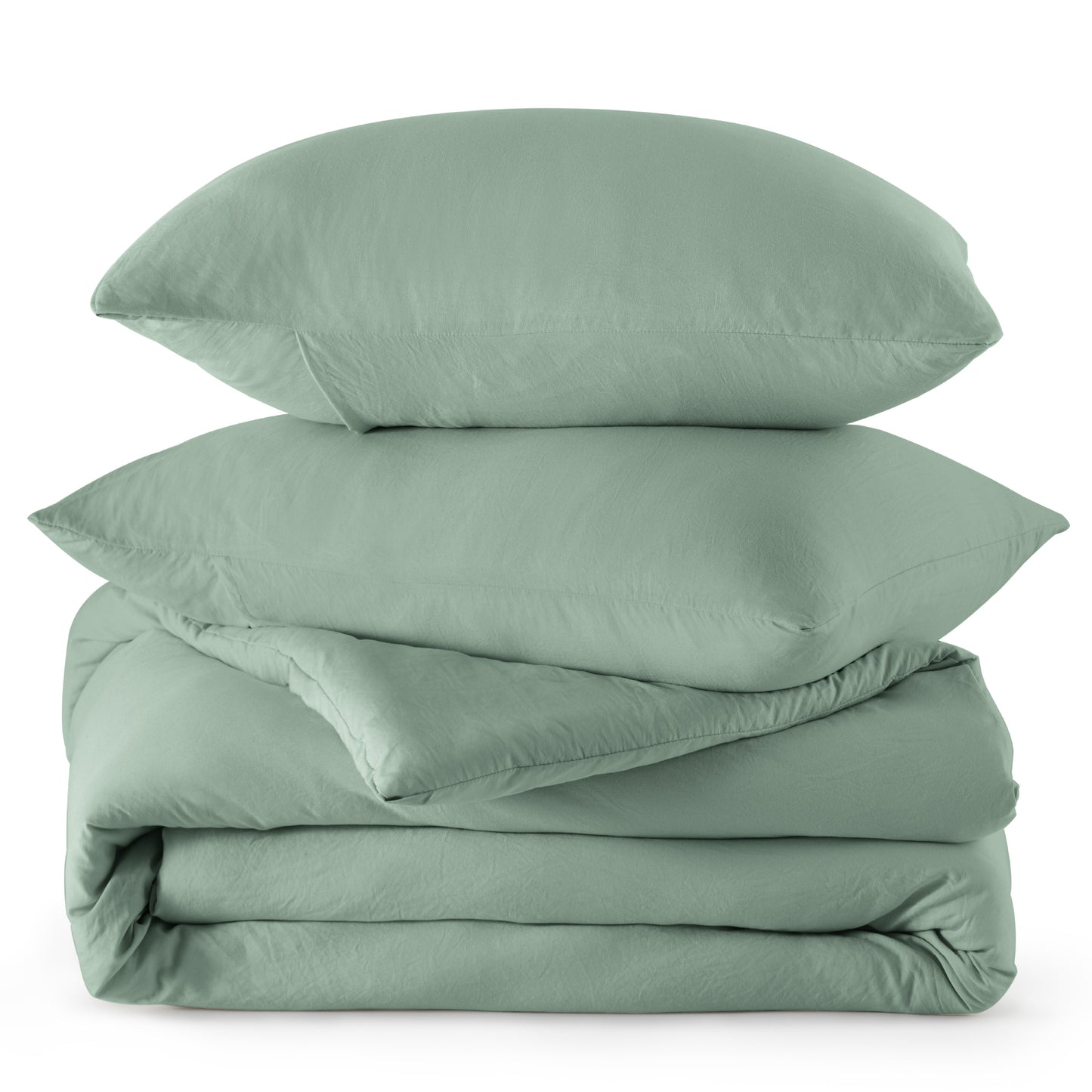 Prewashed Plain Comforter Set