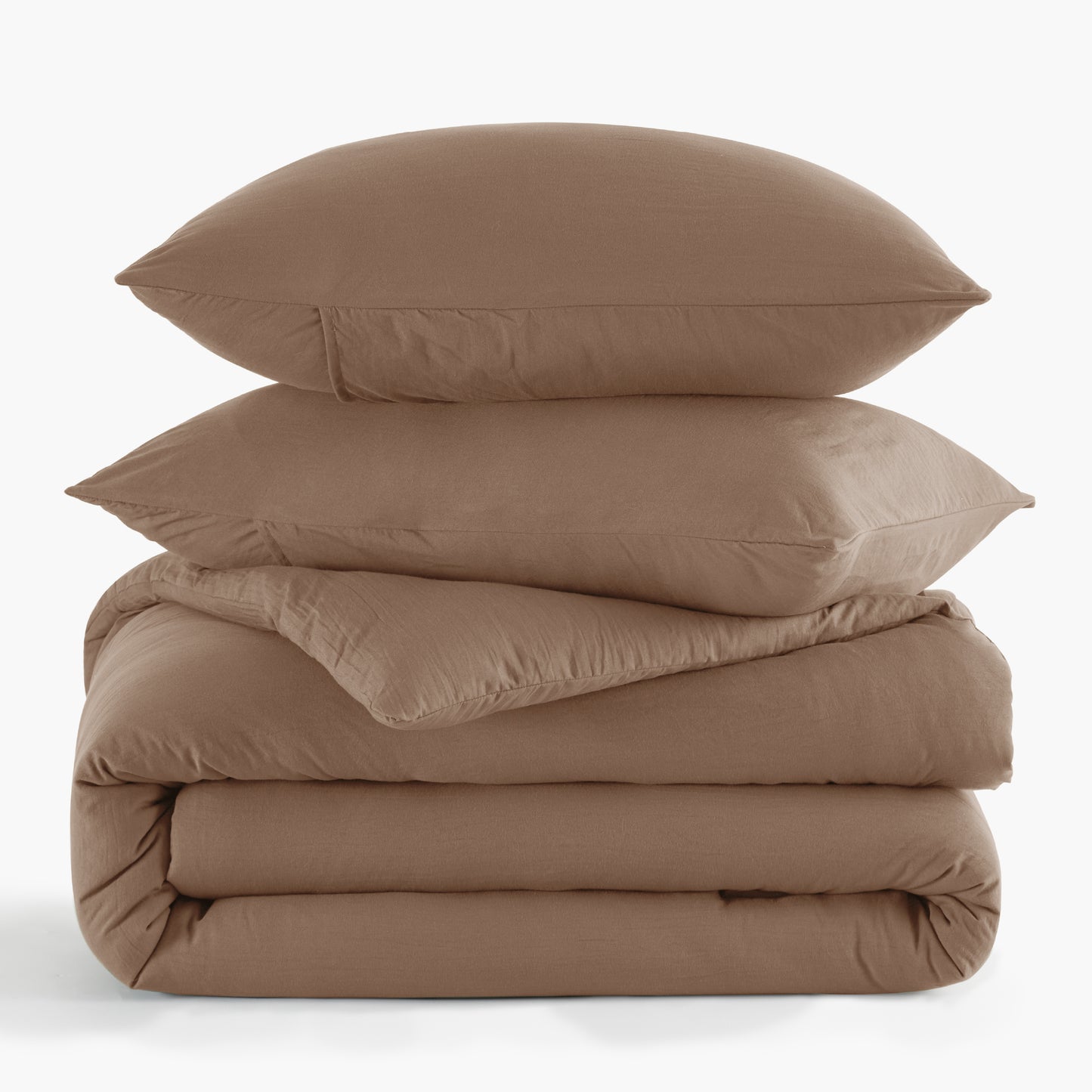 Prewashed Plain Comforter Set