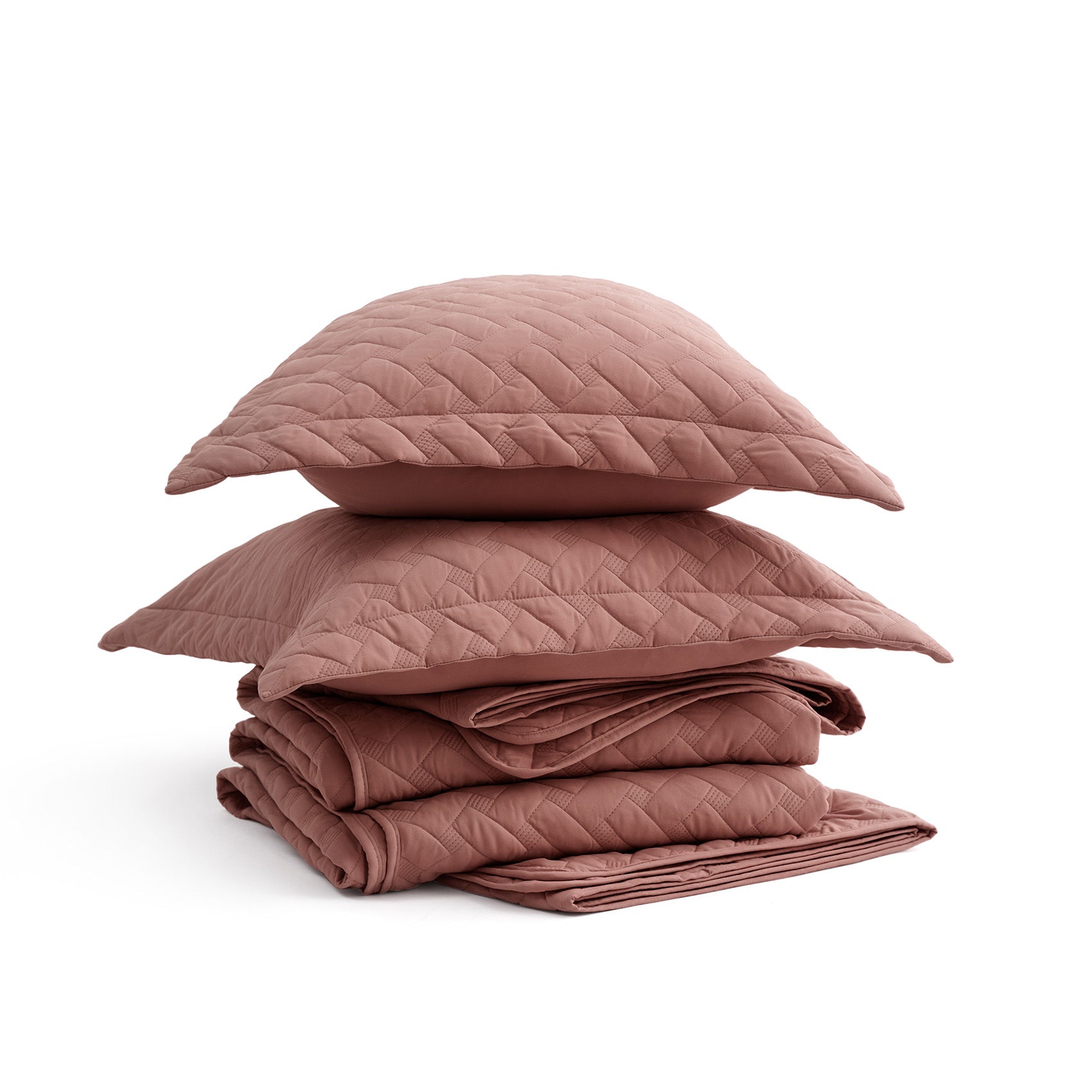 GentleSoft™ Basket-weave Quilt Set