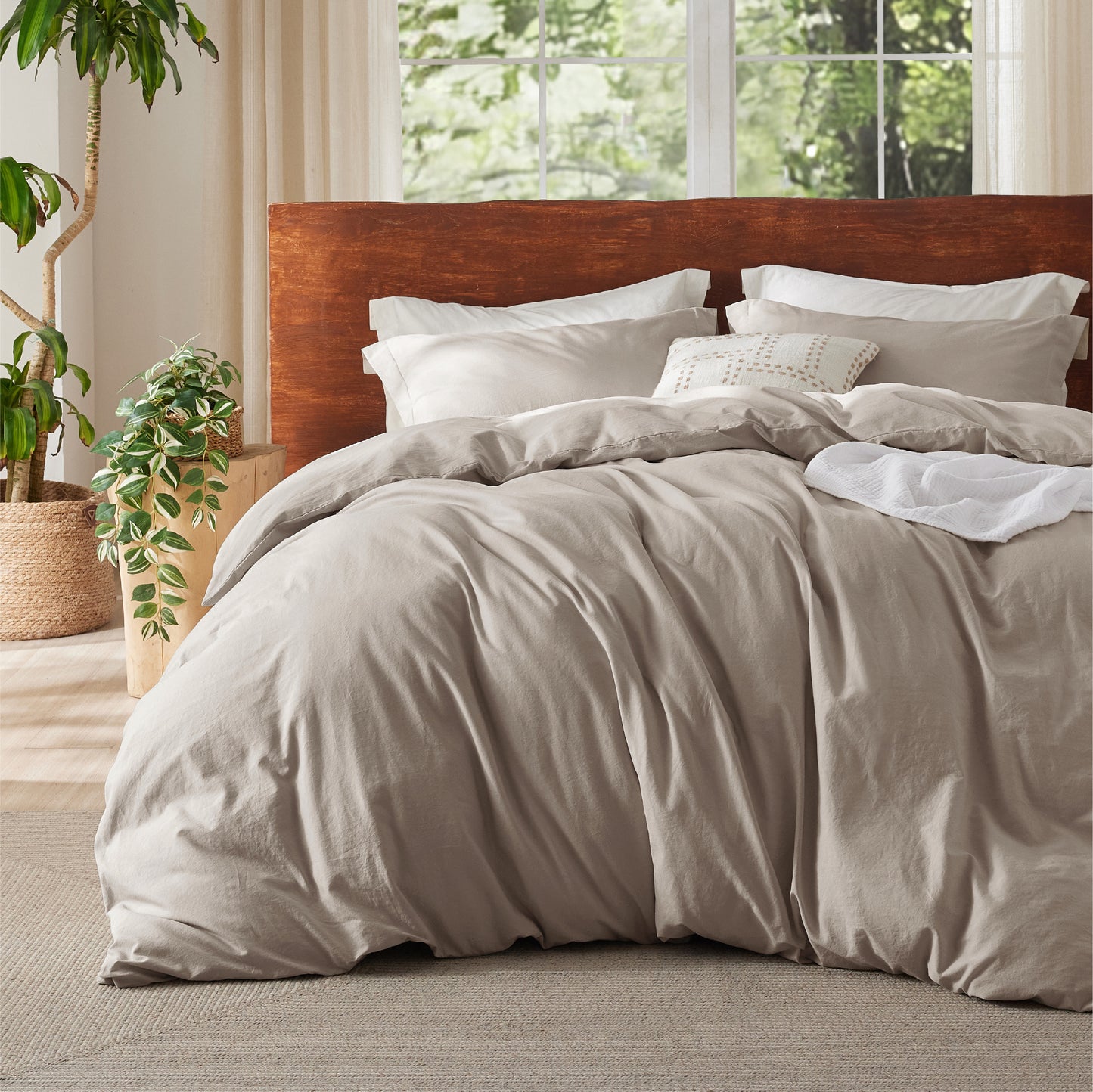 GentleSoft® Washed Cotton Duvet Cover Set