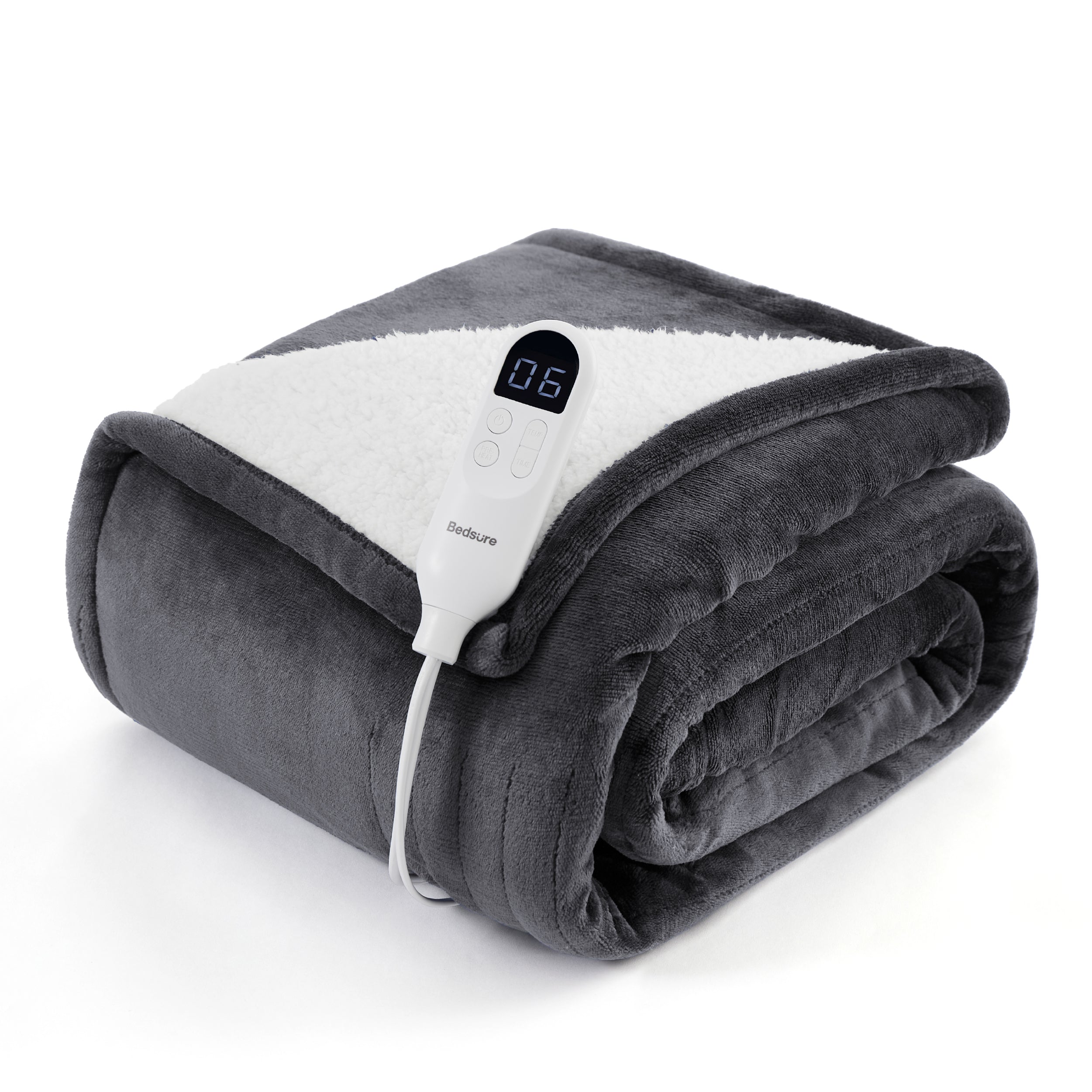 Bedsure Electric Heated Flannel Blanket