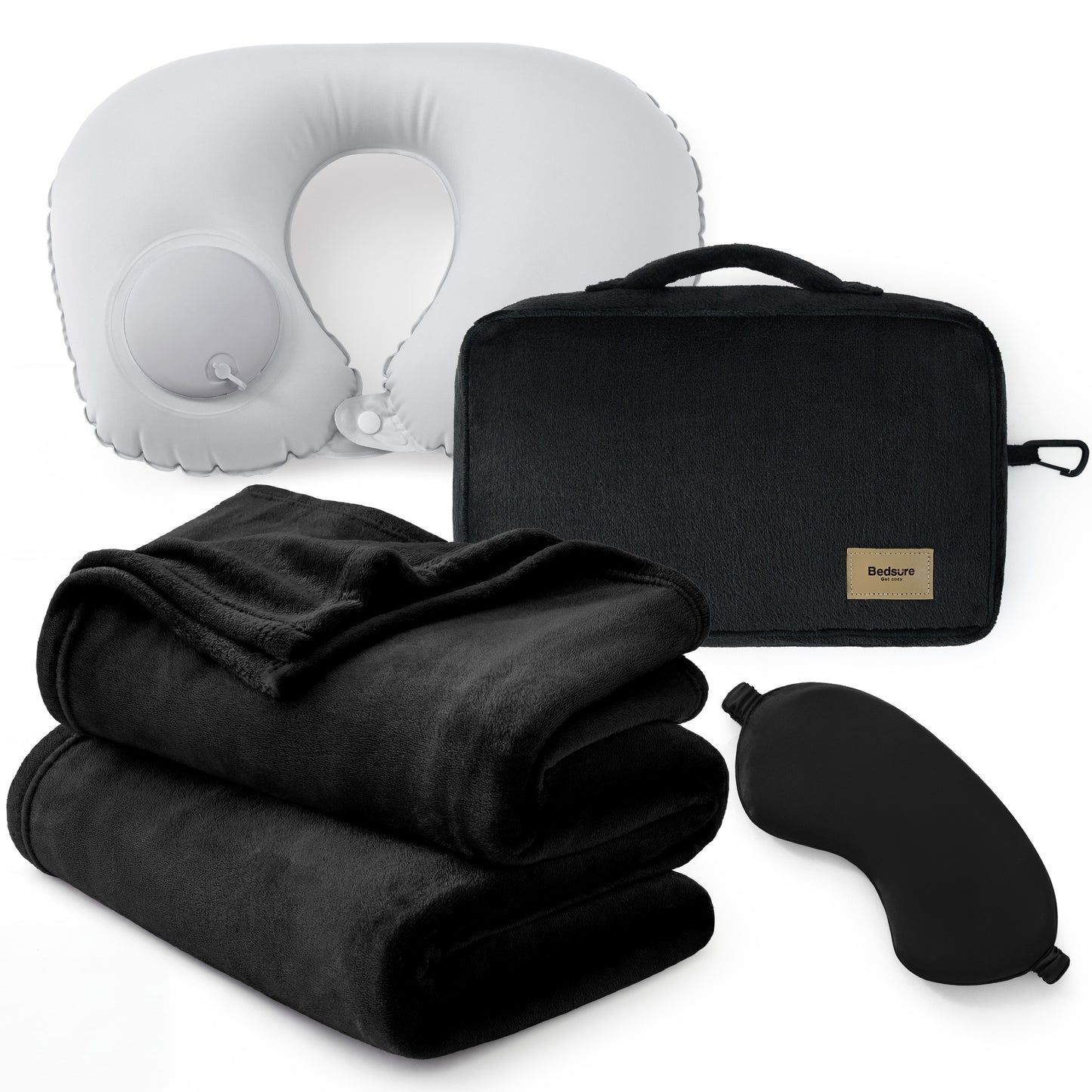 4-Piece Flannel Travel Essential Set