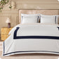 GentleSoft® Cotton Embroidered Hotel Duvet Cover Set