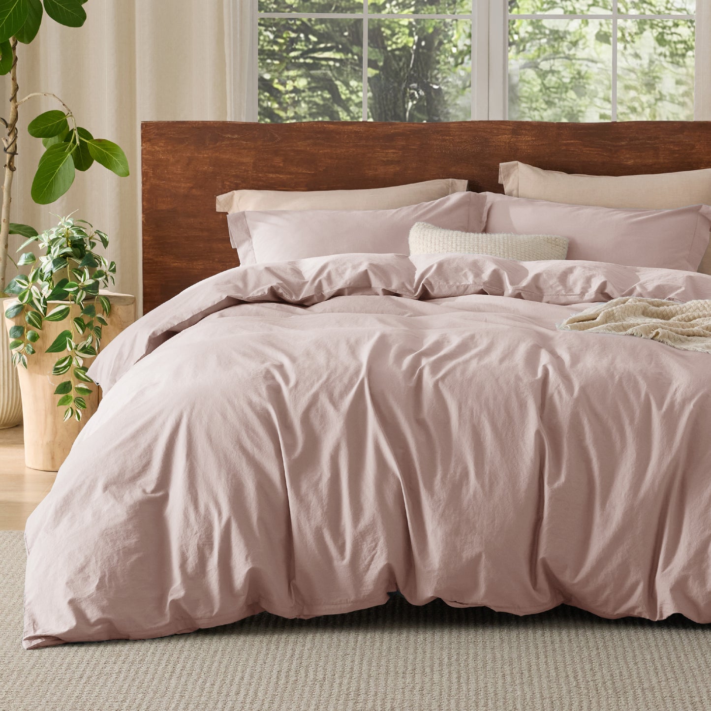GentleSoft® Washed Cotton Duvet Cover Set