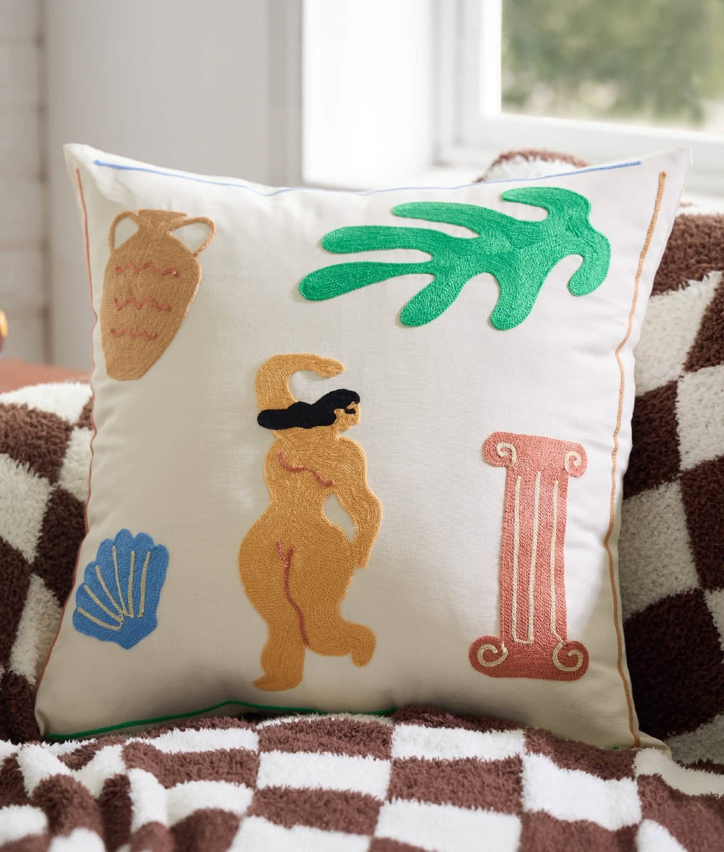 U by 100% Cotton - Dawn Island Throw Pillow Cover