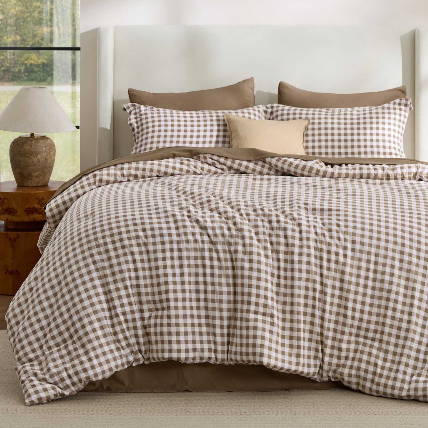 Gingham Comforter Set