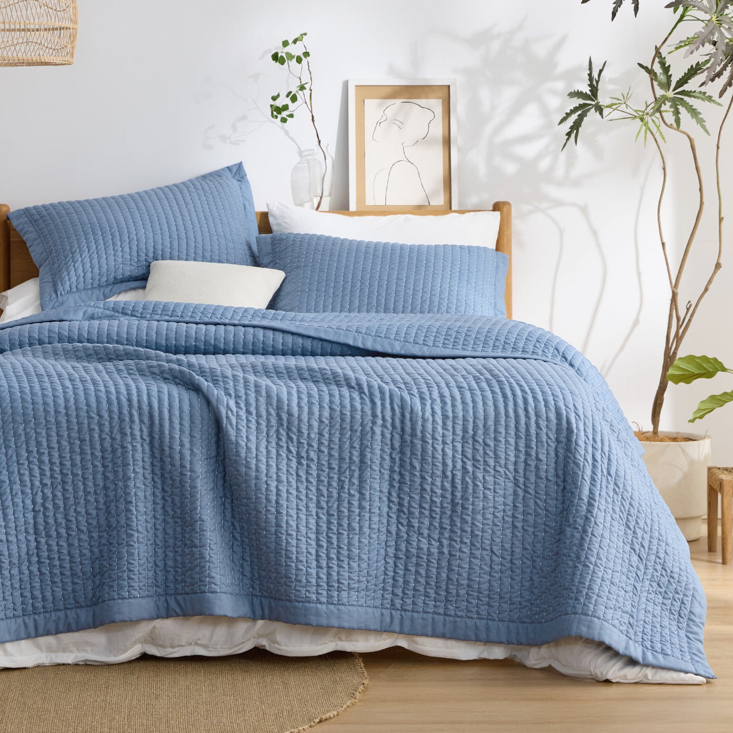 Corduroy Pattern Quilt Set