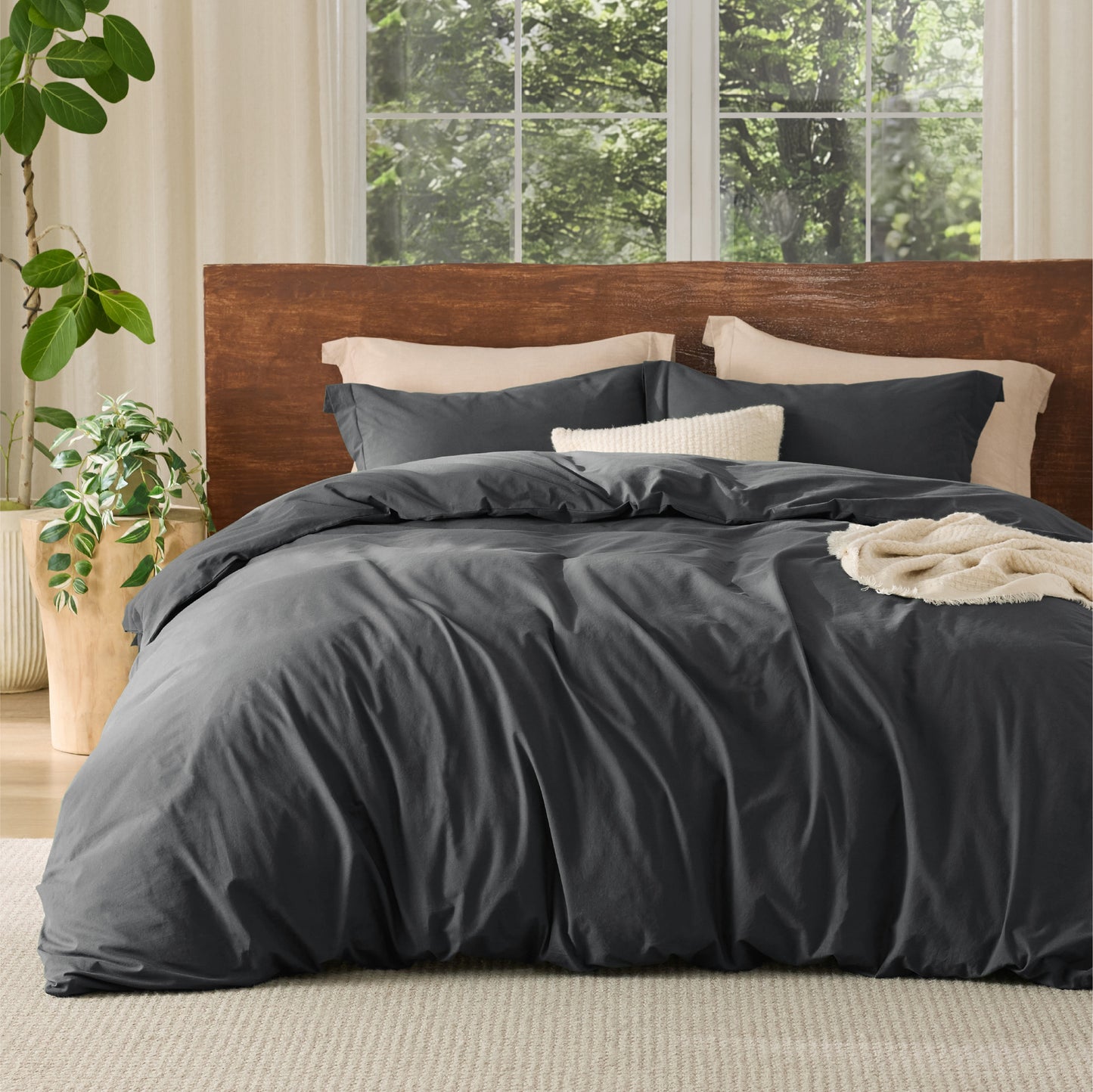 GentleSoft® Washed Cotton Duvet Cover Set