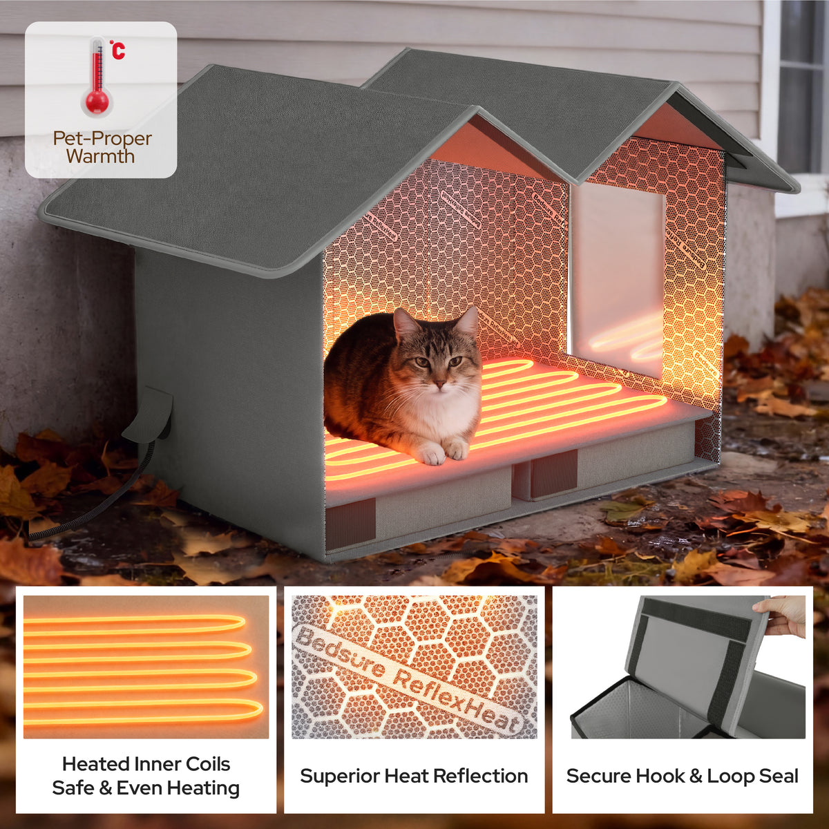 Heated Outdoor Cat House