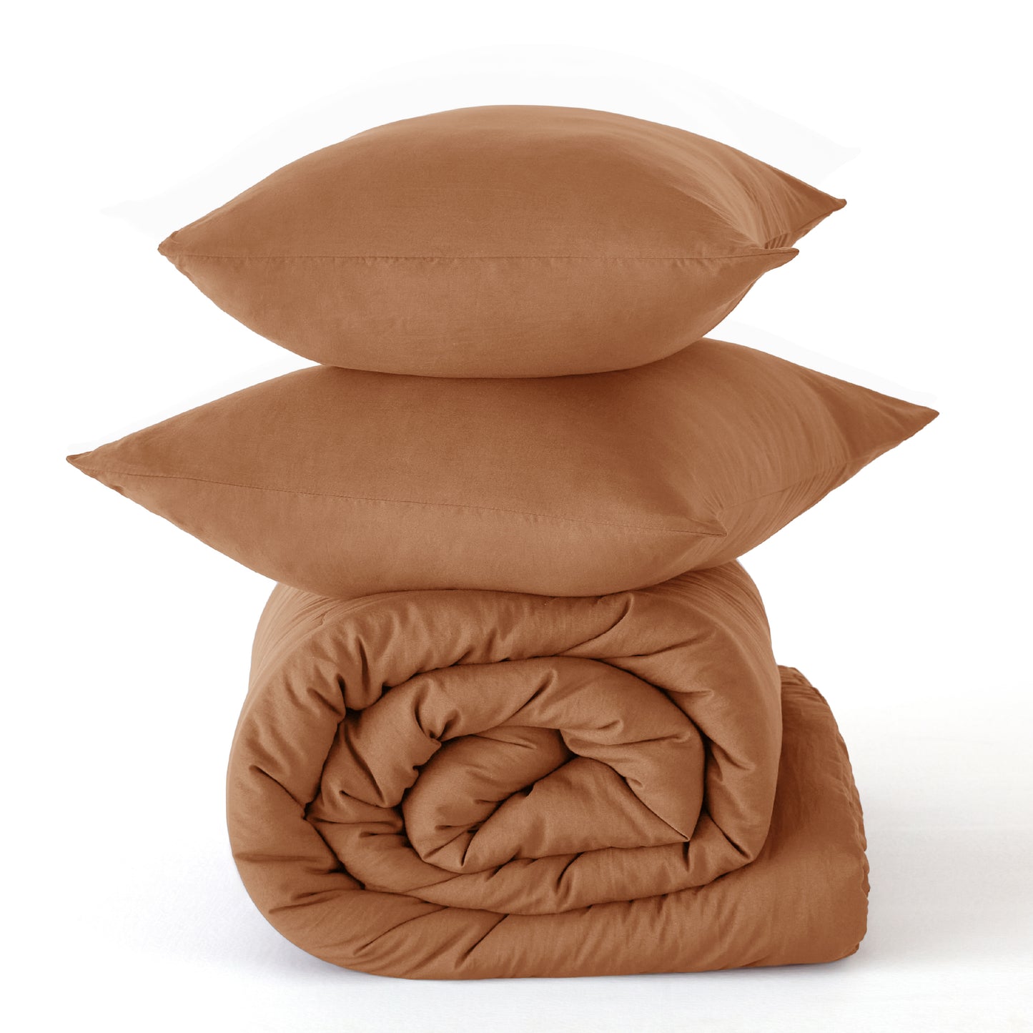 Prewashed Plain Comforter Set