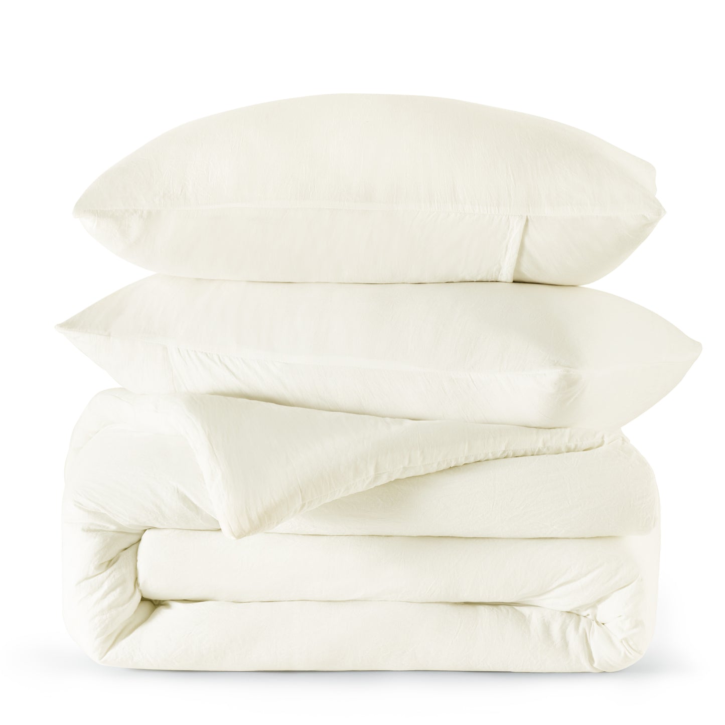 Prewashed Plain Comforter Set