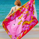 U by Bedsure 100% Cotton -  Underwater World Oversized Beach Towel