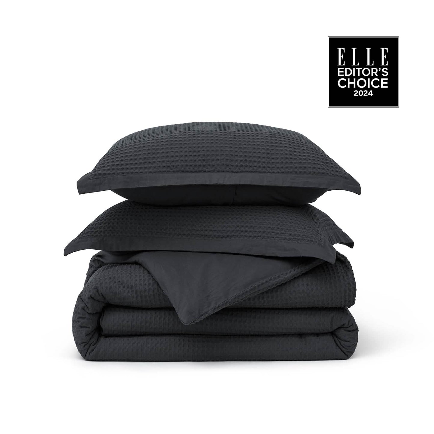 GentleSoft™ Cotton Waffle Weave Duvet Cover Set
