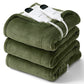 Solid Flannel Heated Blanket