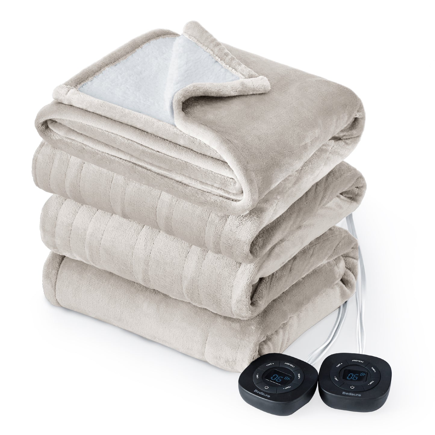 GentleSoft® Solid Flannel Heated Blanket