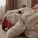 Cotton Linen Hybrid Duvet Cover Set