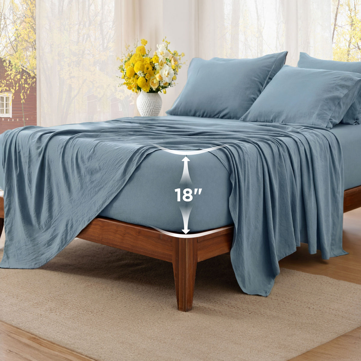 6-Pieces Extra Deep Sheet Sets