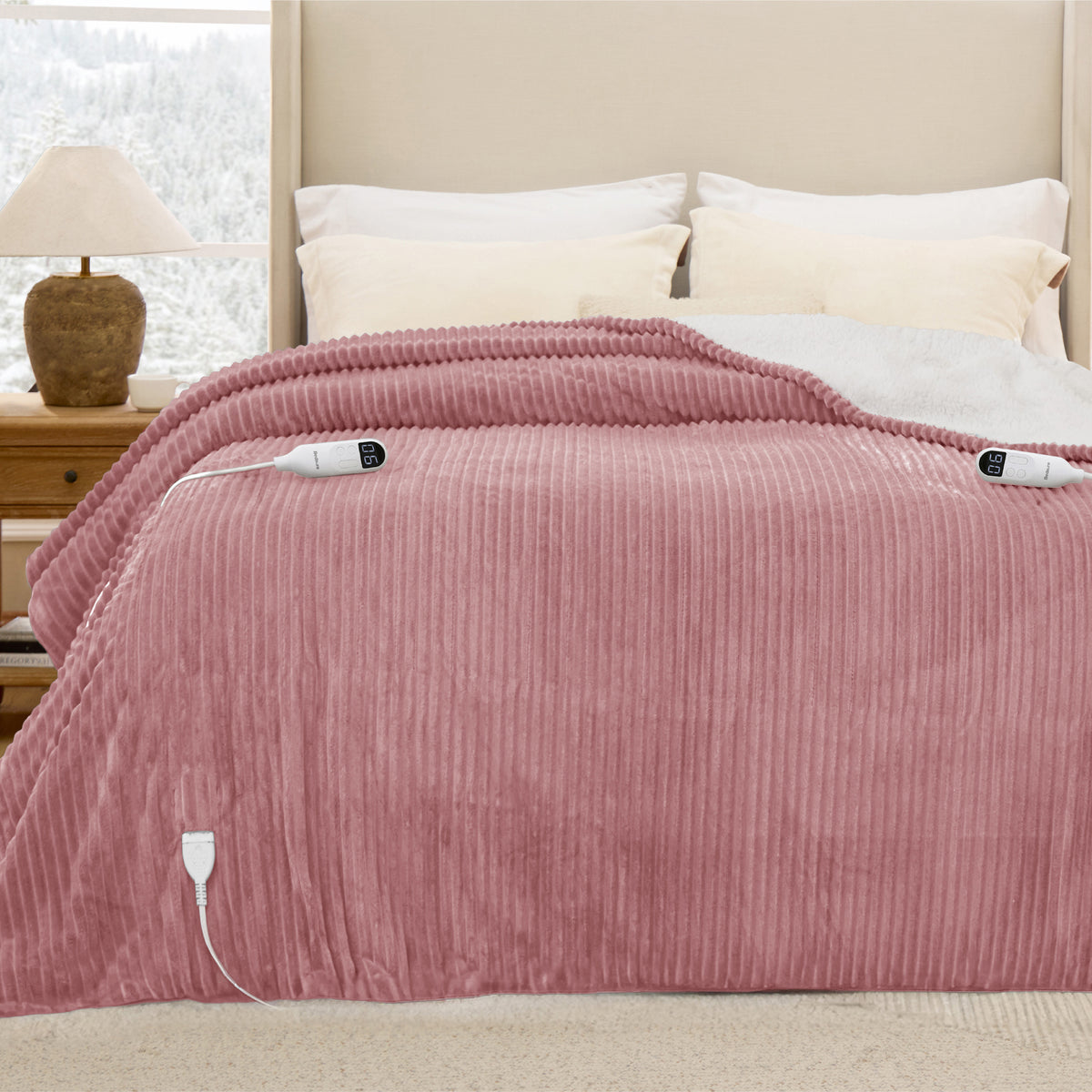 Ribbed Heated Blanket