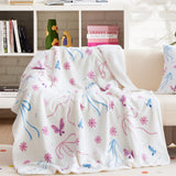 U by Bedsure Bow Tie Pattern Blanket