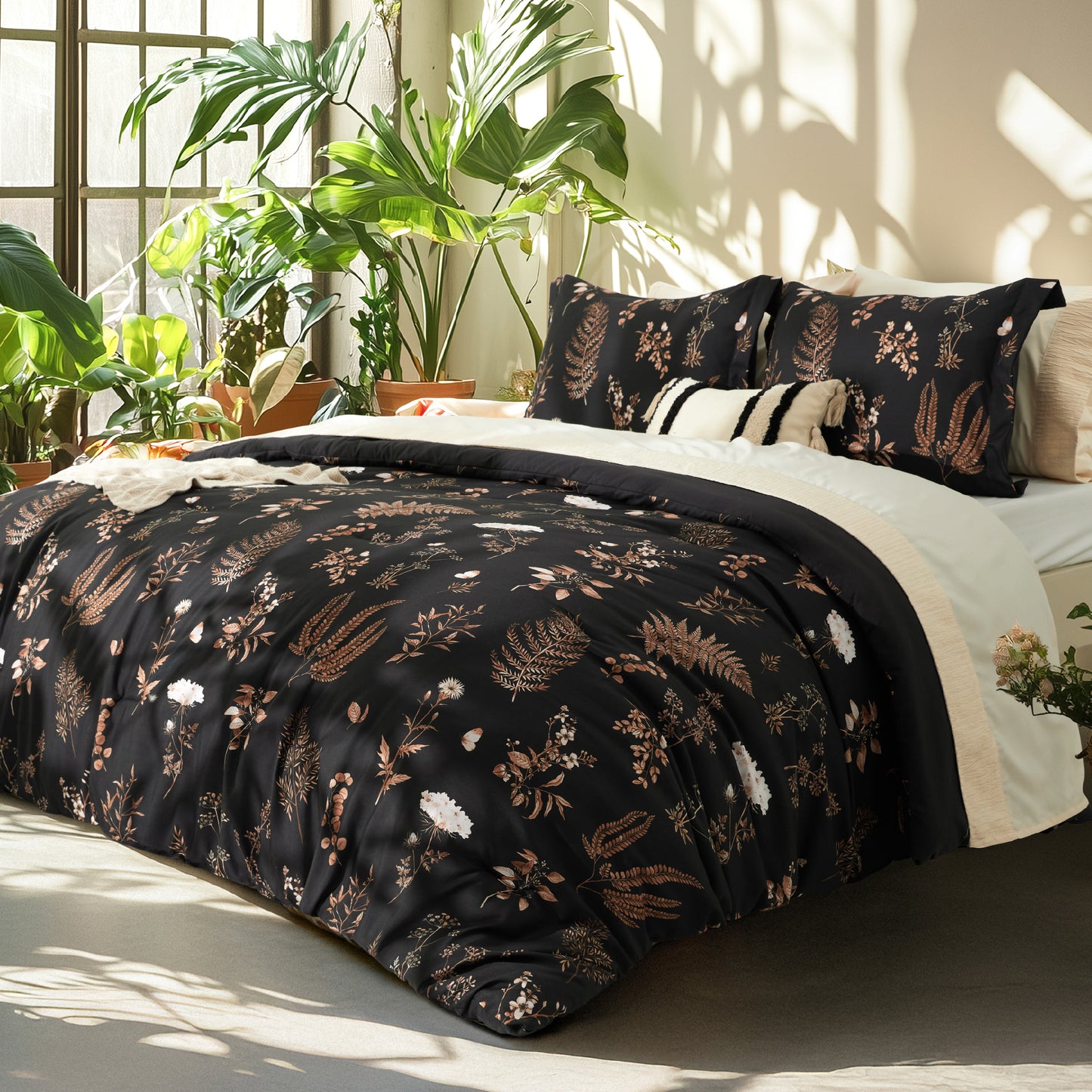 Retro Botanical Comforter Set