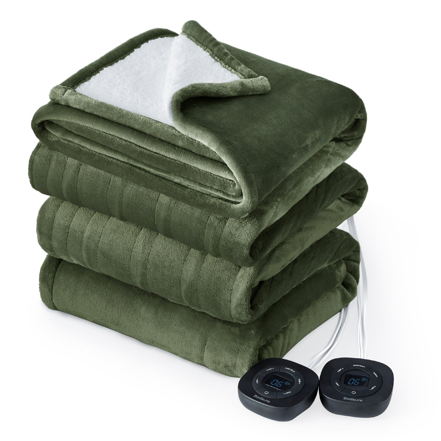 GentleSoft® Solid Flannel Heated Blanket
