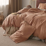 Cotton Linen Hybrid Duvet Cover Set