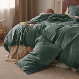 Cotton Linen Hybrid Duvet Cover Set