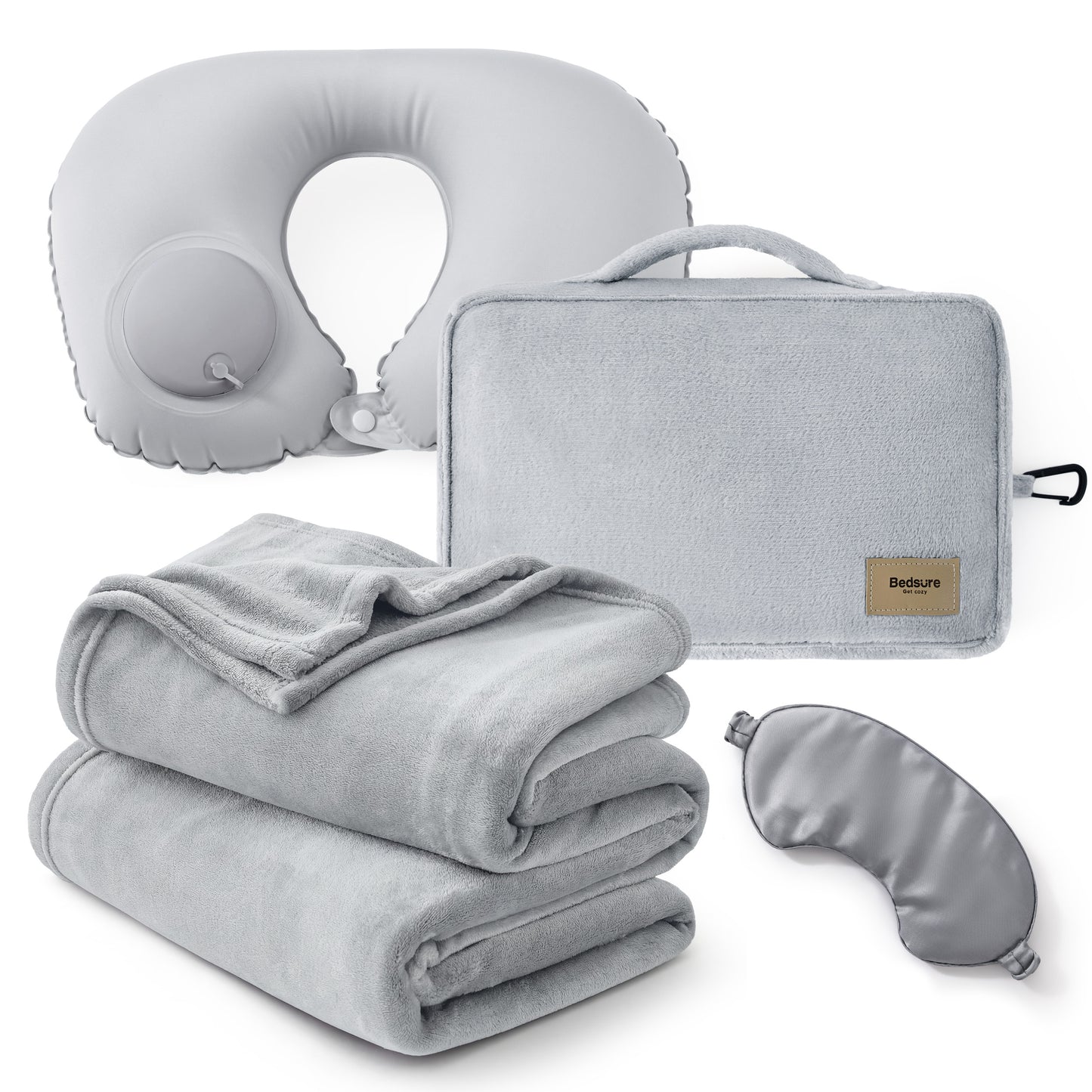 4-Piece Flannel Travel Essential Set