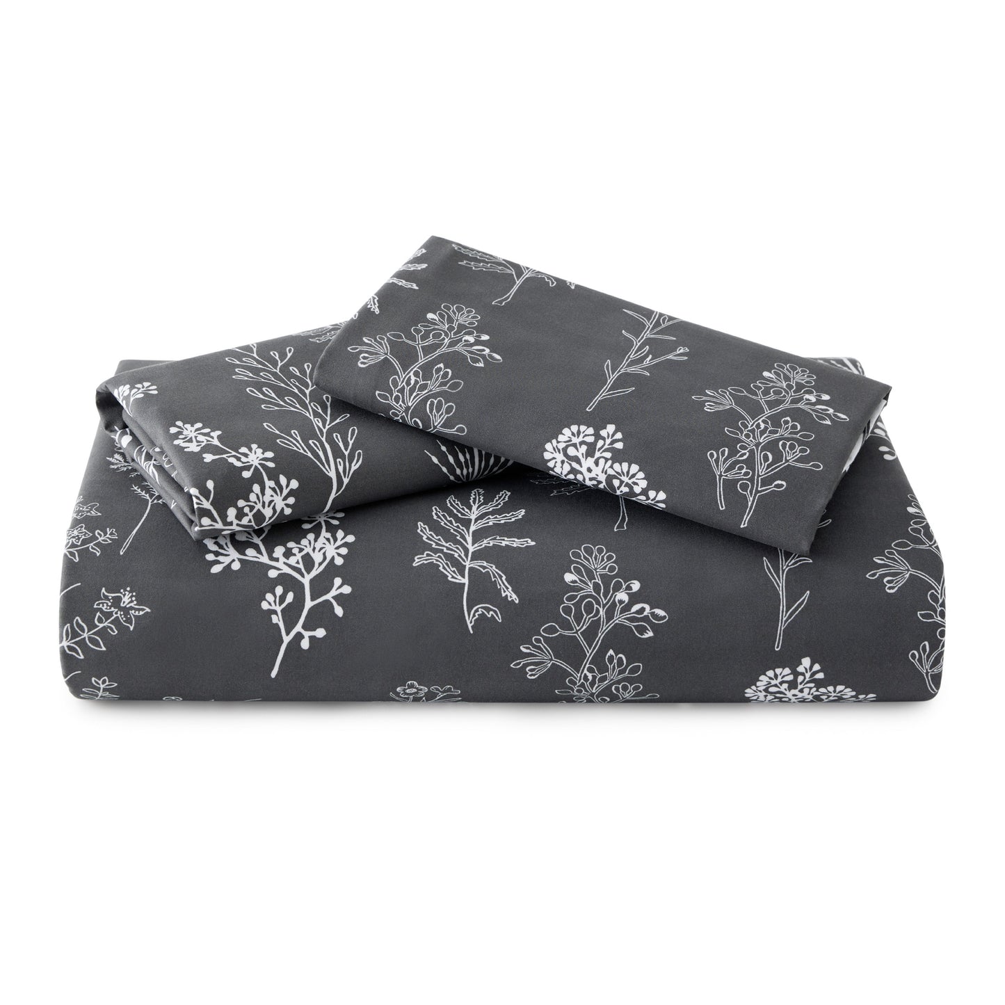 Reversible Floral Print Duvet Cover Set