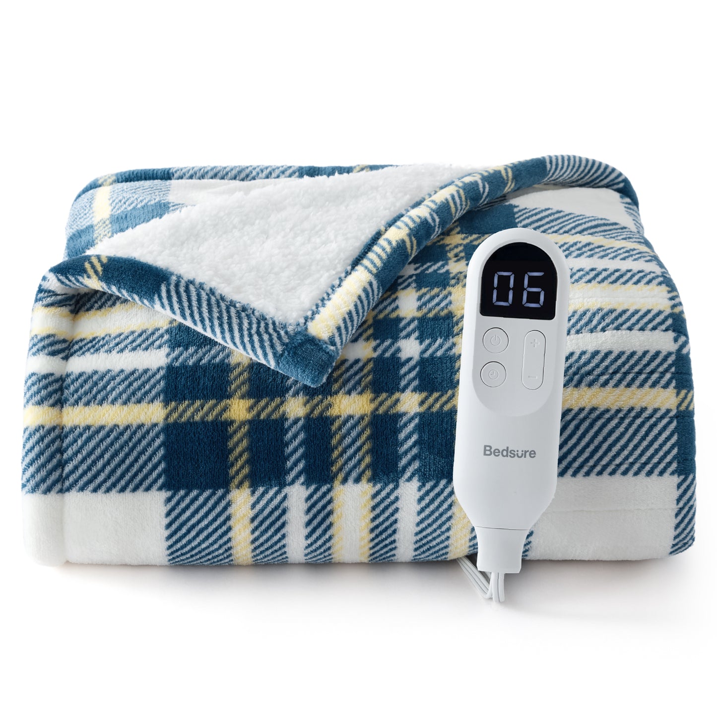 GentleSoft® Plaid Flannel Heated Blanket