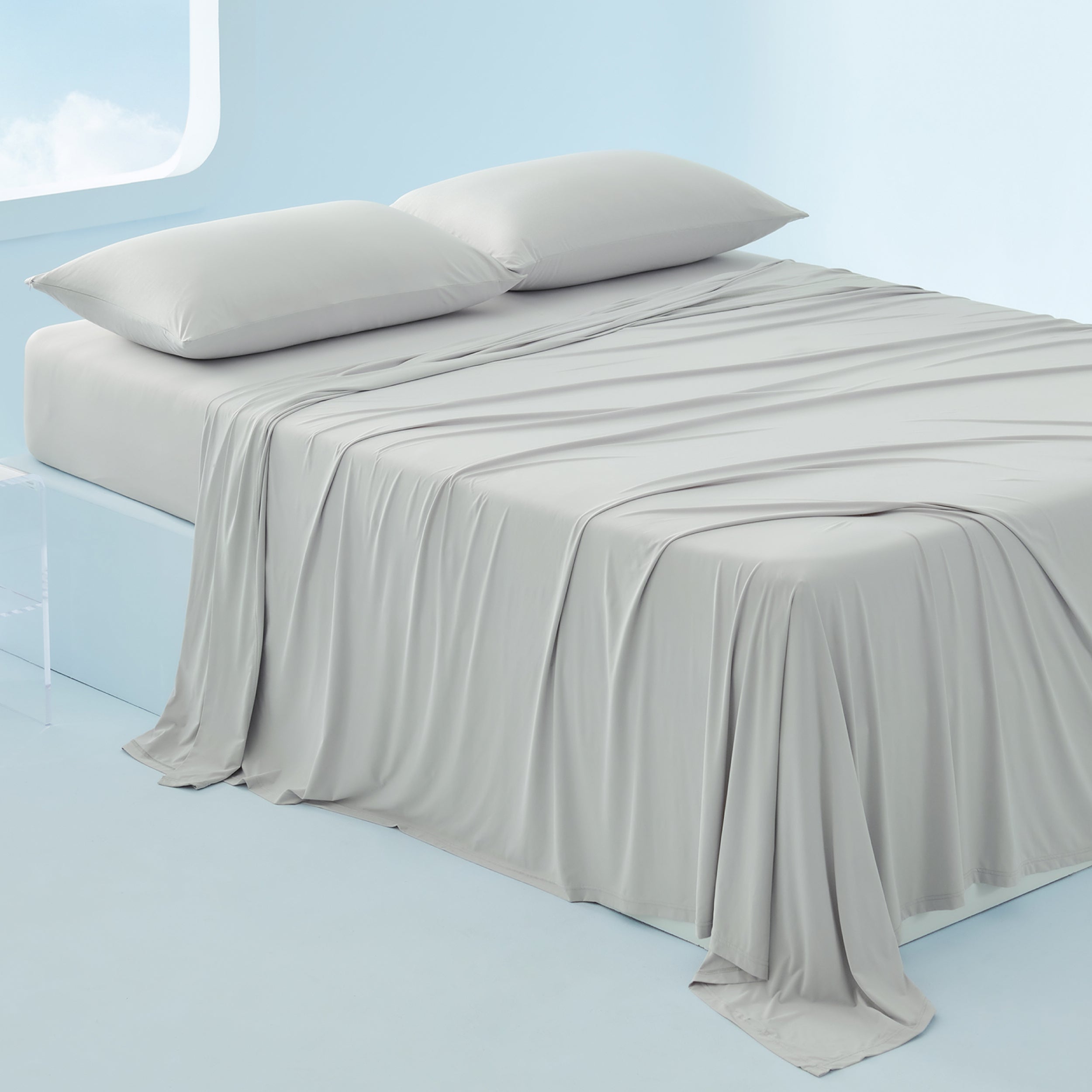 Breescape Sheets, Size Queen, Color Grey