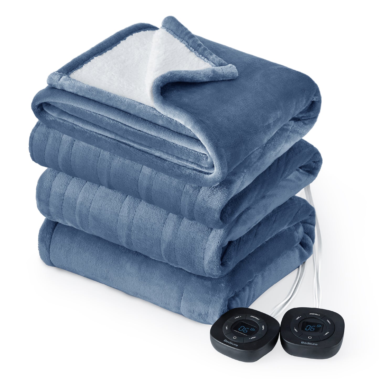 GentleSoft® Solid Flannel Heated Blanket