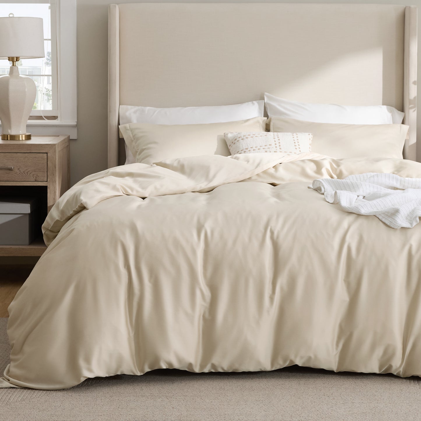 Lyocell Cotton Hybrid Duvet Cover Set