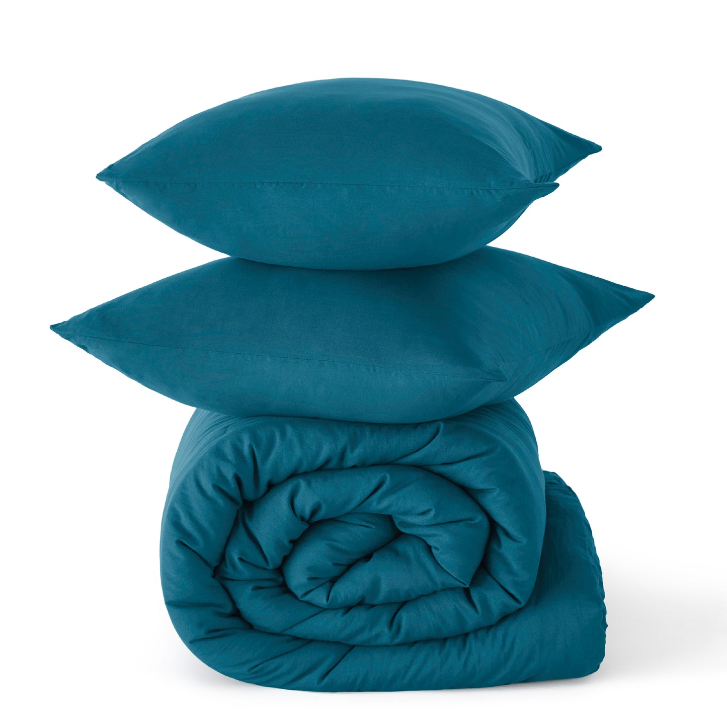 Prewashed Plain Comforter Set