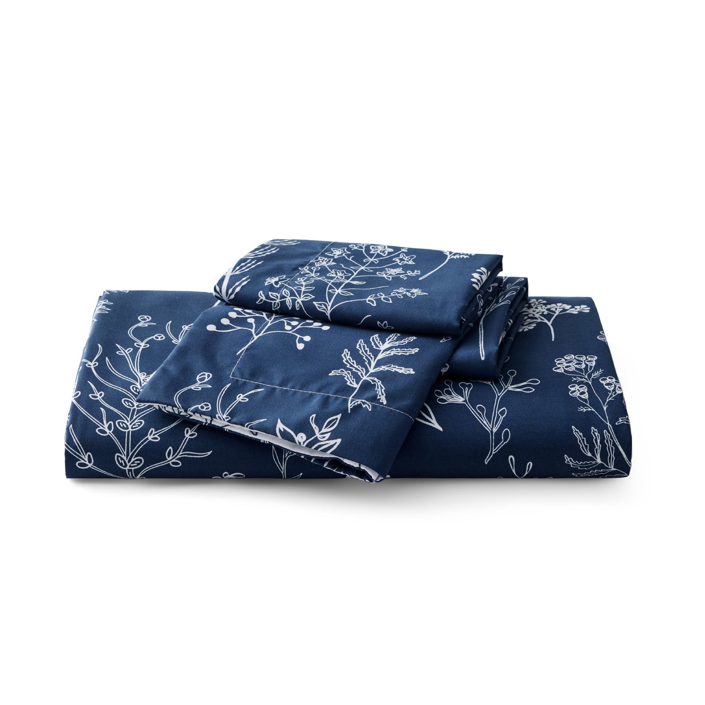 Reversible Floral Print Duvet Cover Set