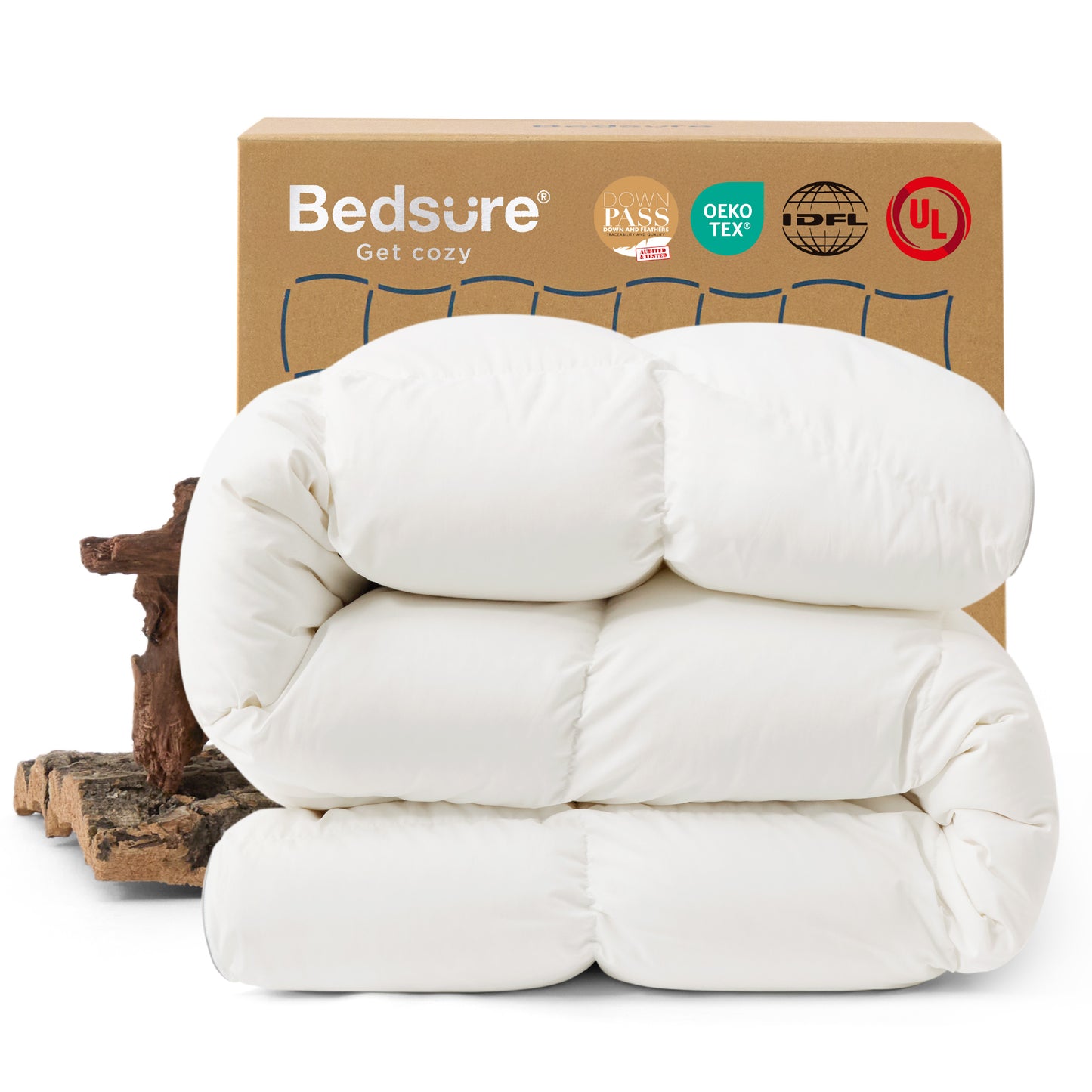 White Duck Down Feather Comforter