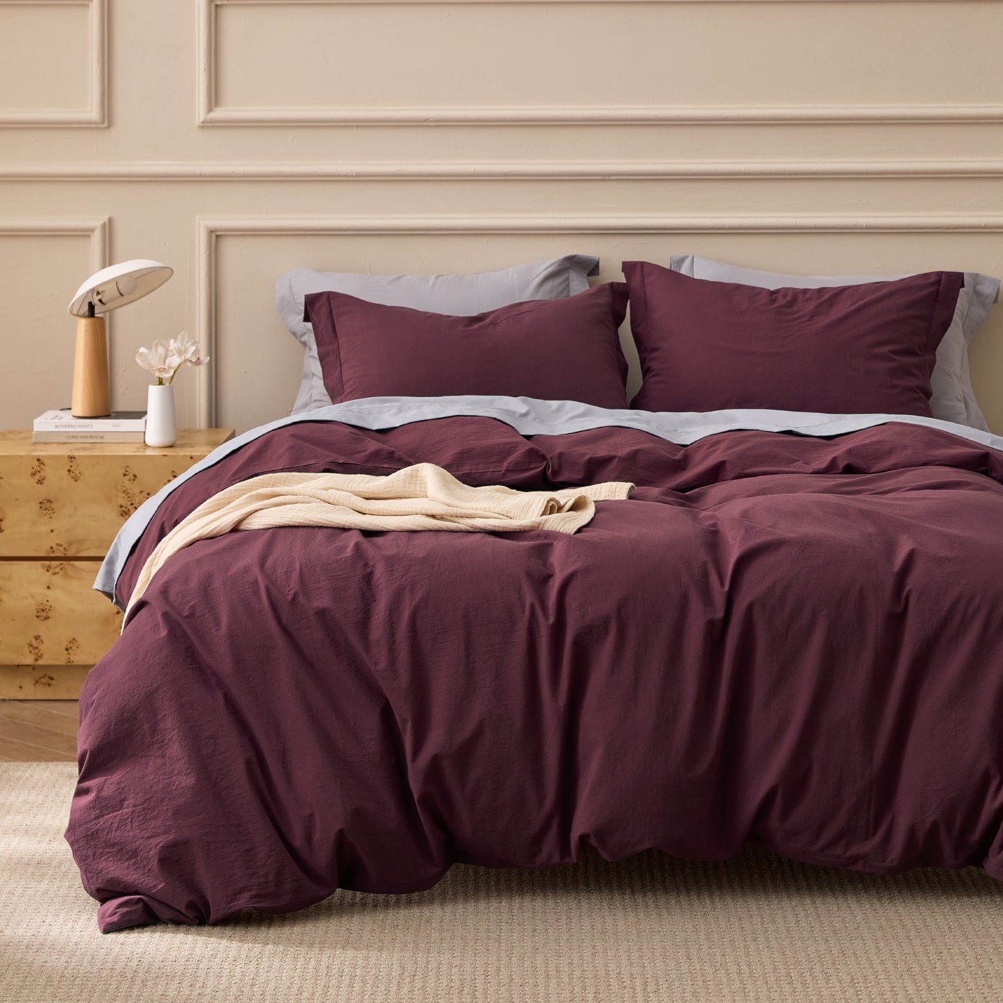 GentleSoft® Washed Cotton Duvet Cover Set