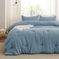 Prewashed Plain Comforter Set
