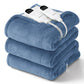 Solid Flannel Heated Blanket