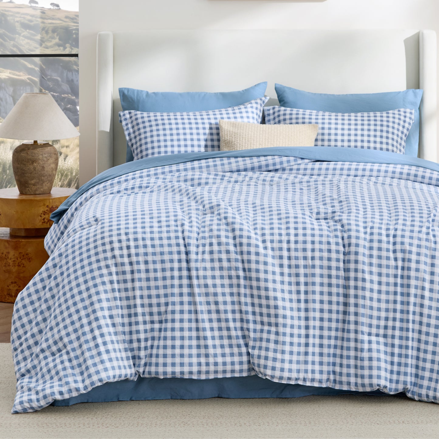 Gingham Comforter Set