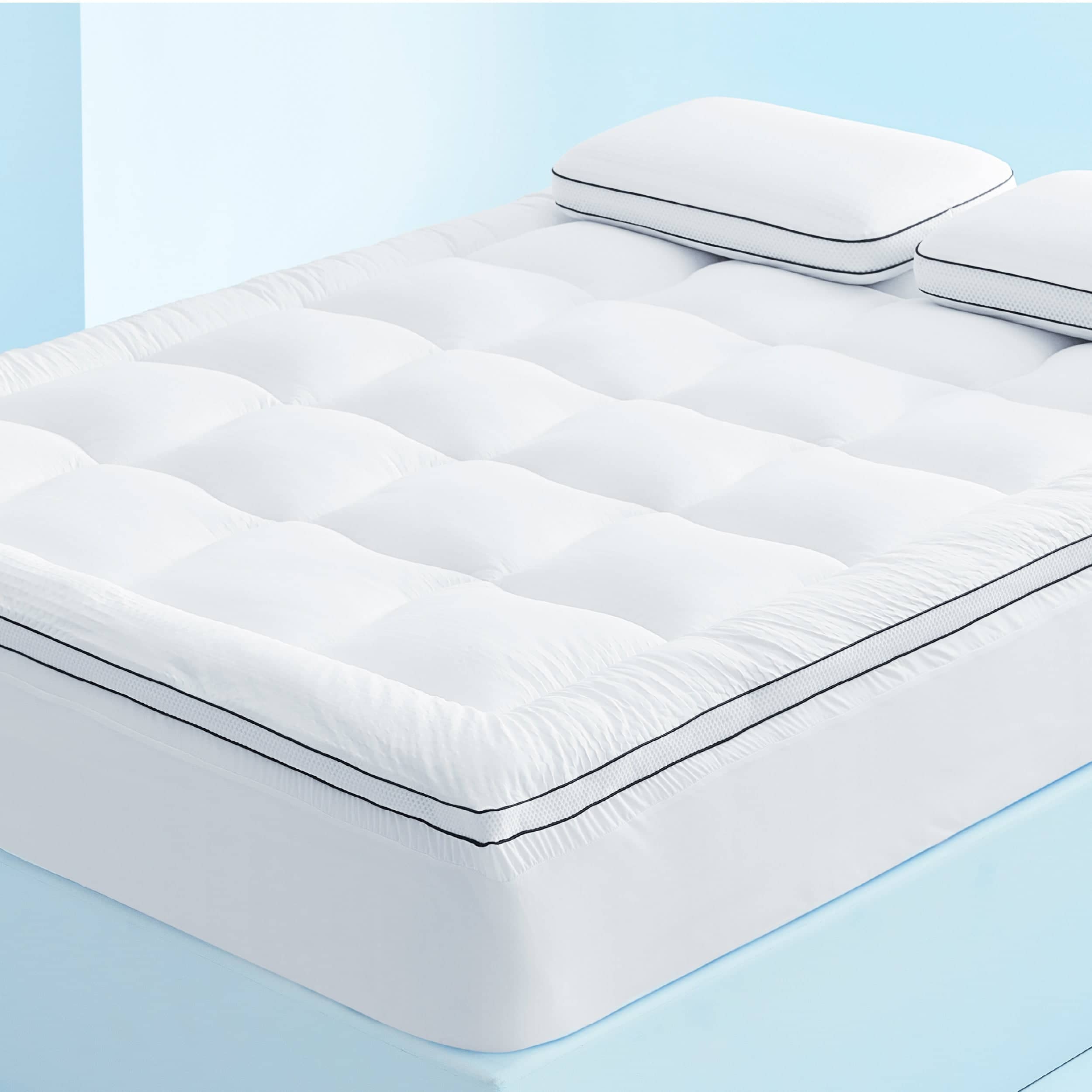 Bedsure Breescape Extra Cooling Mattress Topper with Thick Pillow Top