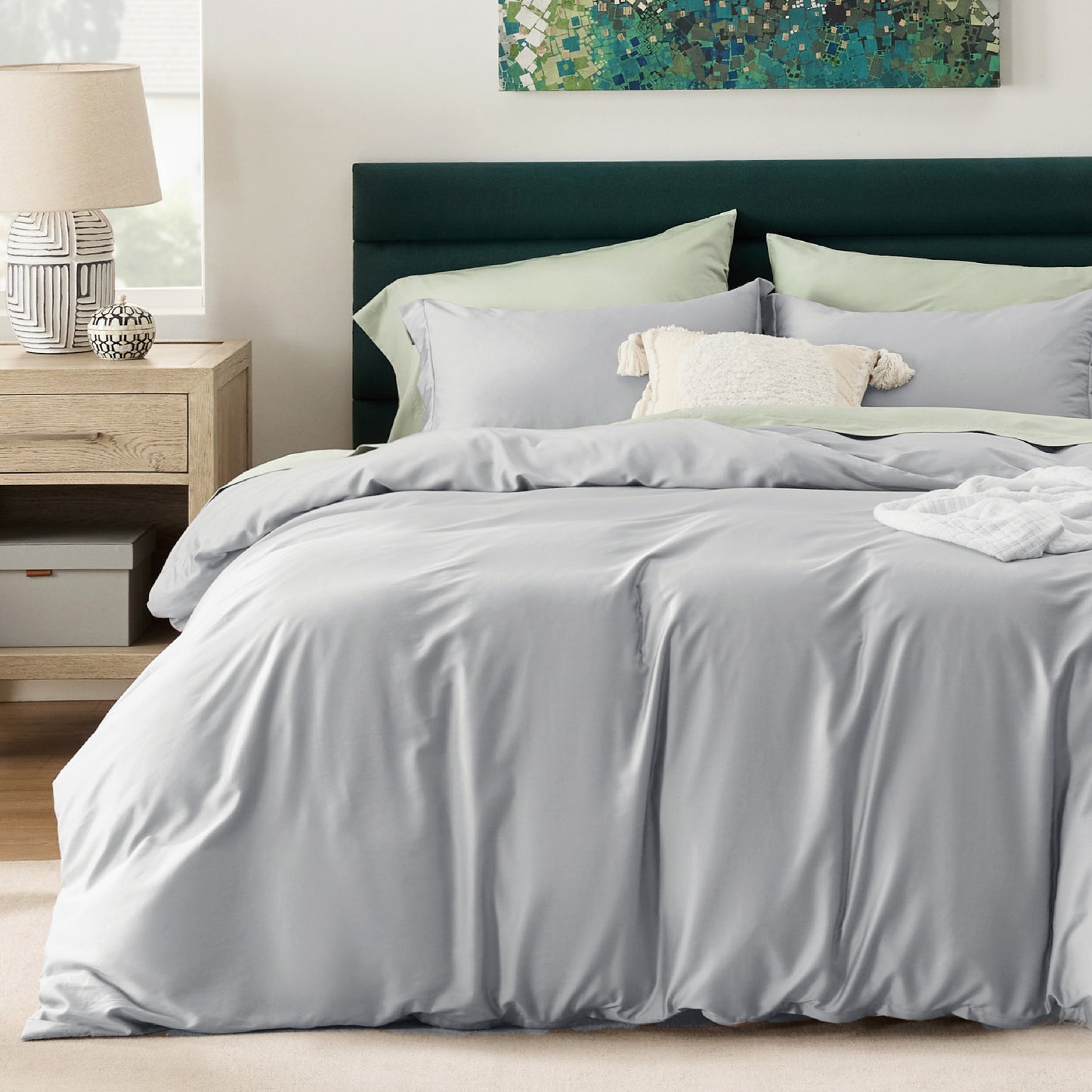 Lyocell Cotton Hybrid Duvet Cover Set