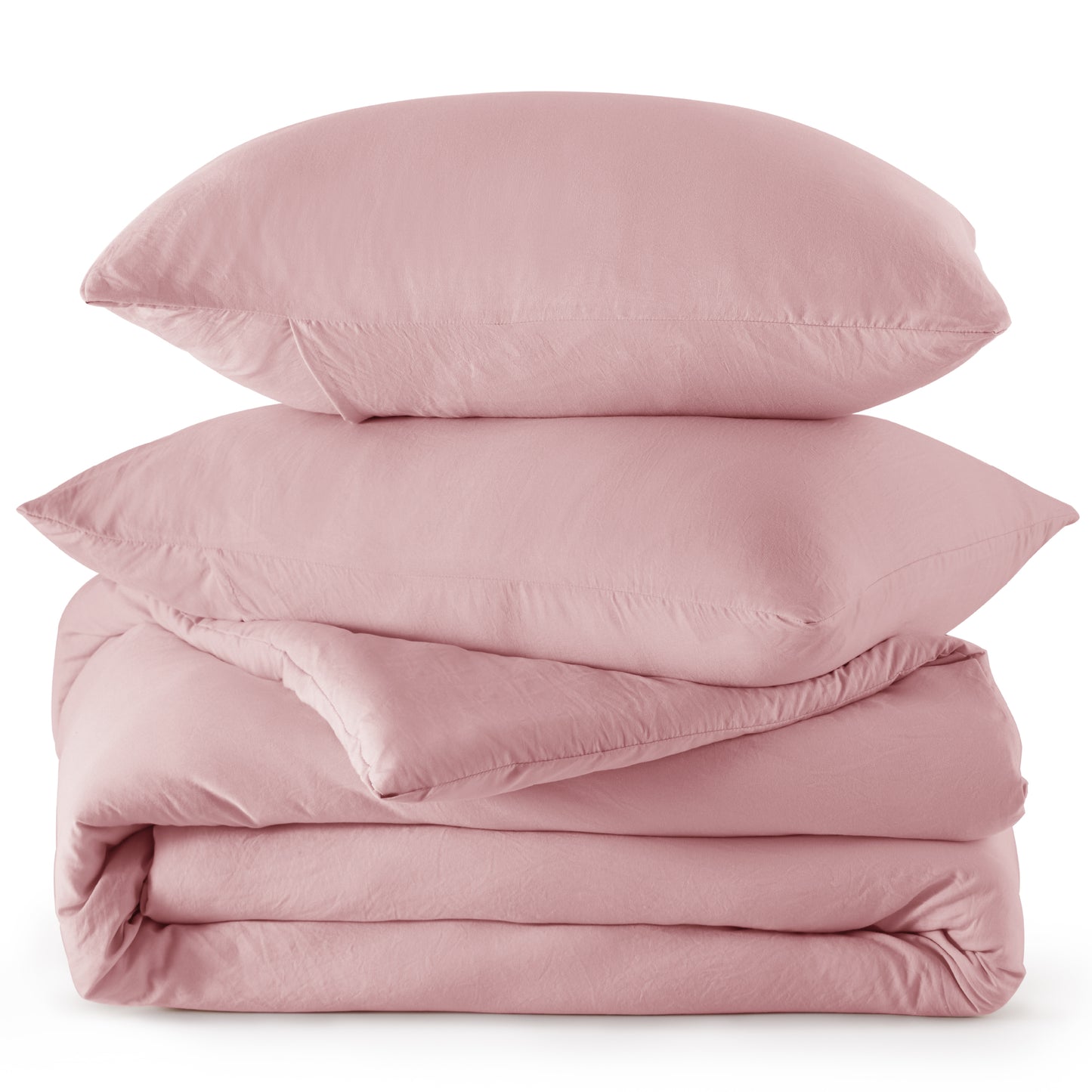 Prewashed Plain Comforter Set