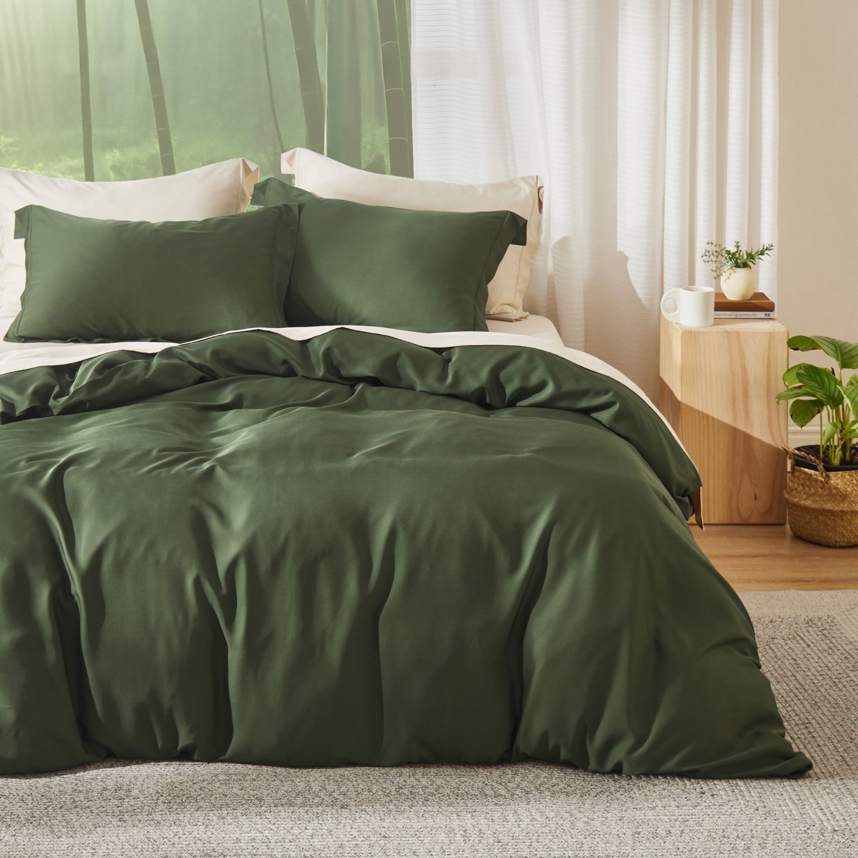 Rayon Bamboo Bedding Bundle | Cooling, Silky Sheets – Bedsure
