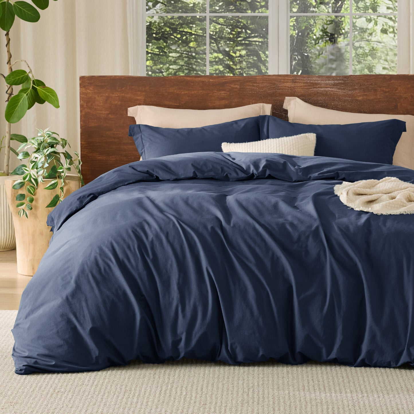 GentleSoft® Washed Cotton Duvet Cover Set