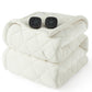Quilted Sherpa Fleece Heated Blanket